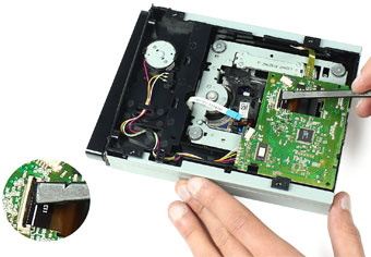 باز کردن بورد dvd drive باز کردن بورد dvd drive
