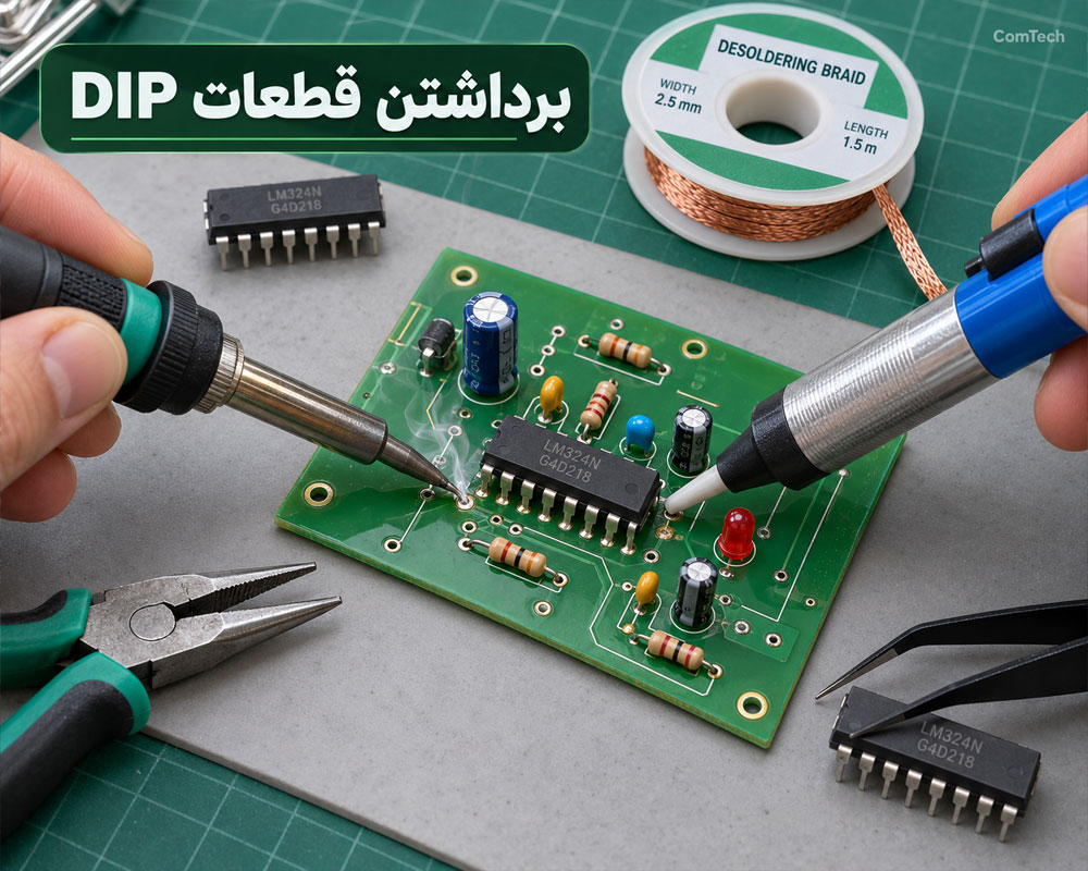 برداشتن قطعات DIP
