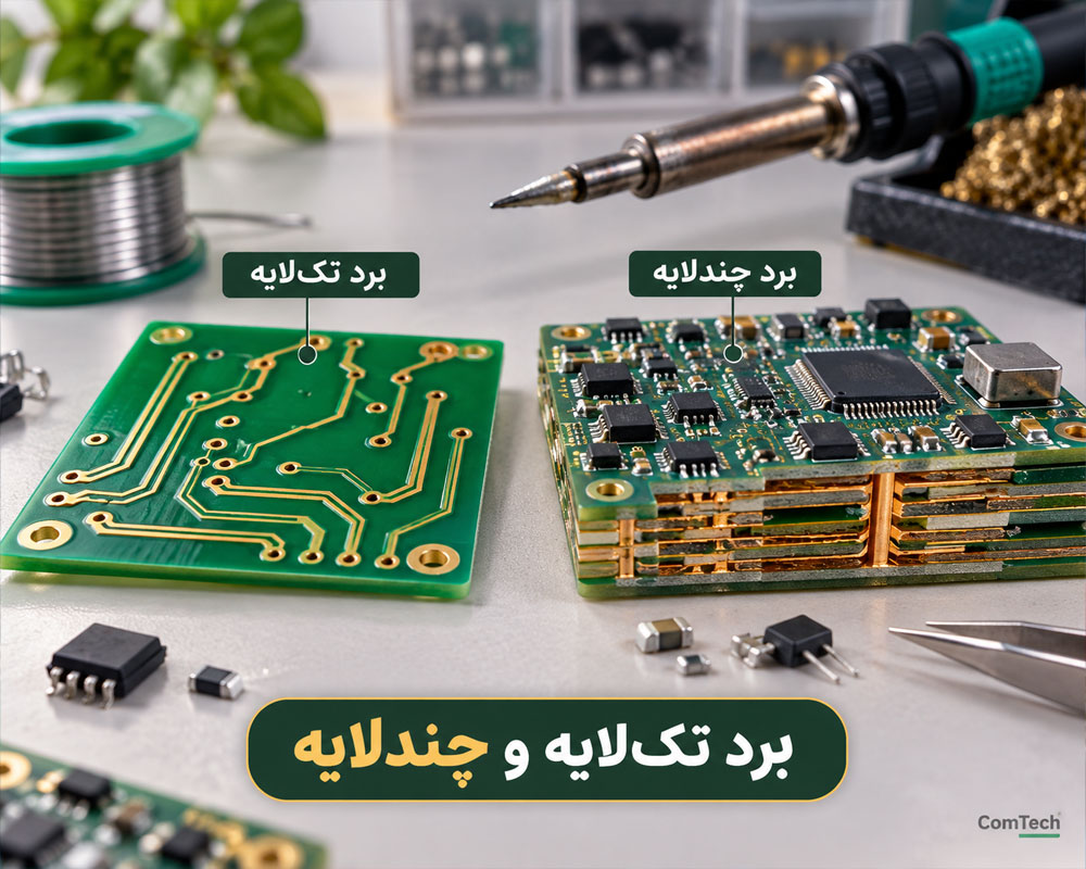 برد تکلایه و چندلایه
