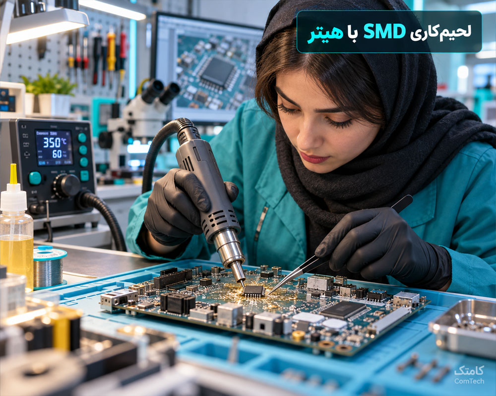 لحیمکاری SMD با هیتر