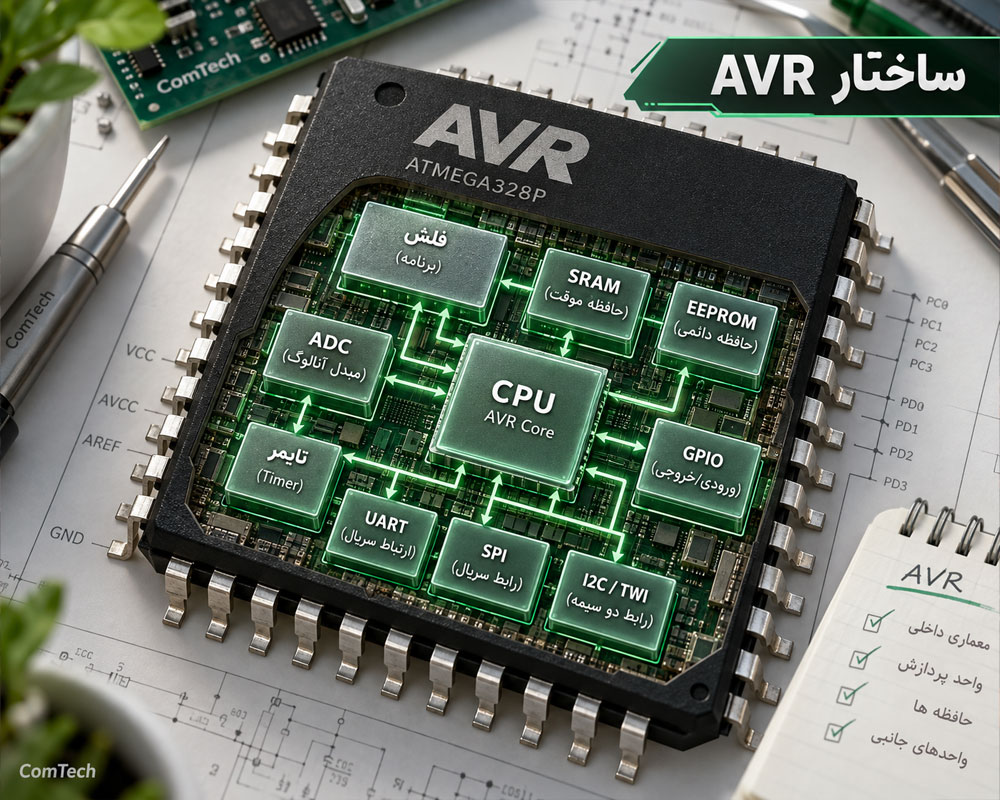 ساختار میکروکنترلر AVR