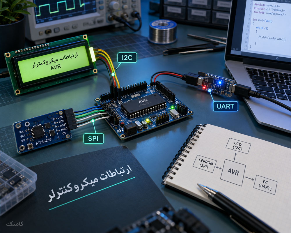 ارتباط UART SPI I2C
