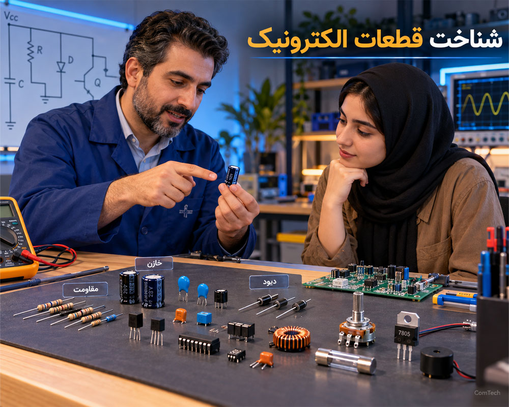 شناخت قطعات الکترونیکی