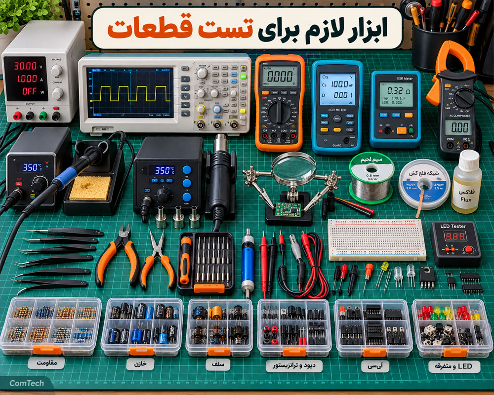 ابزار تست قطعات الکترونیکی