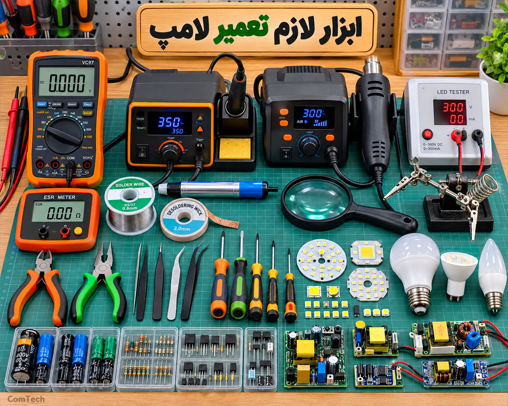ابزار تعمیر لامپ