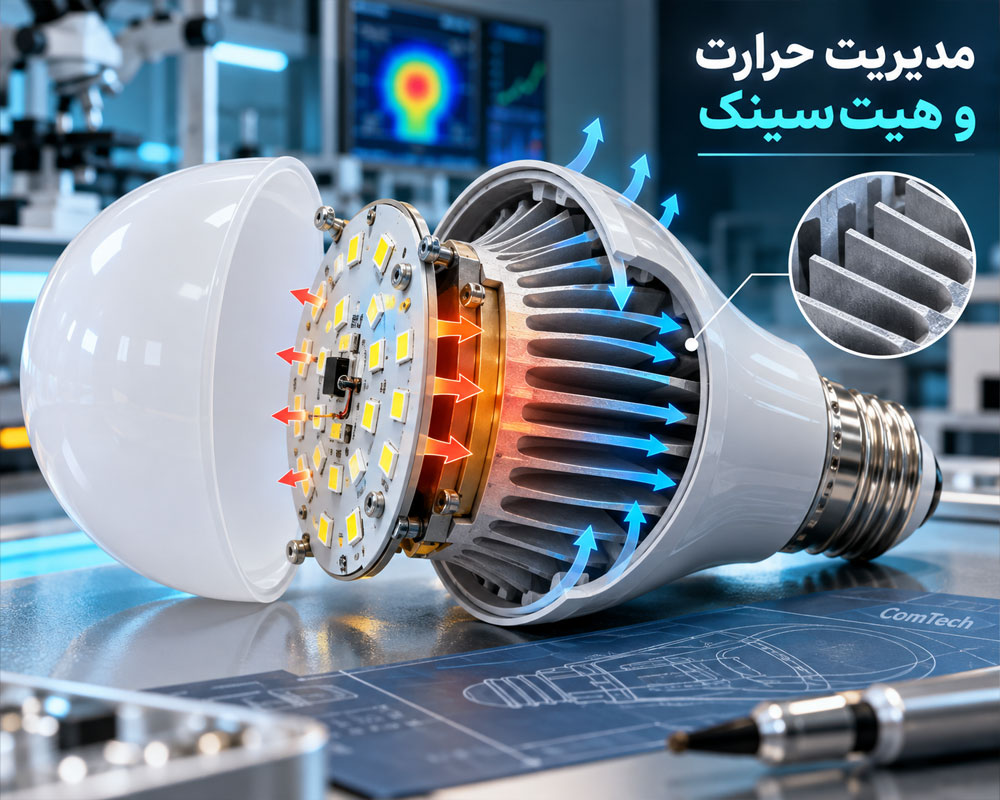 هیتسینک لامپ LED