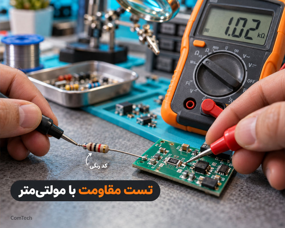 تست مقاومت با مولتیمتر
