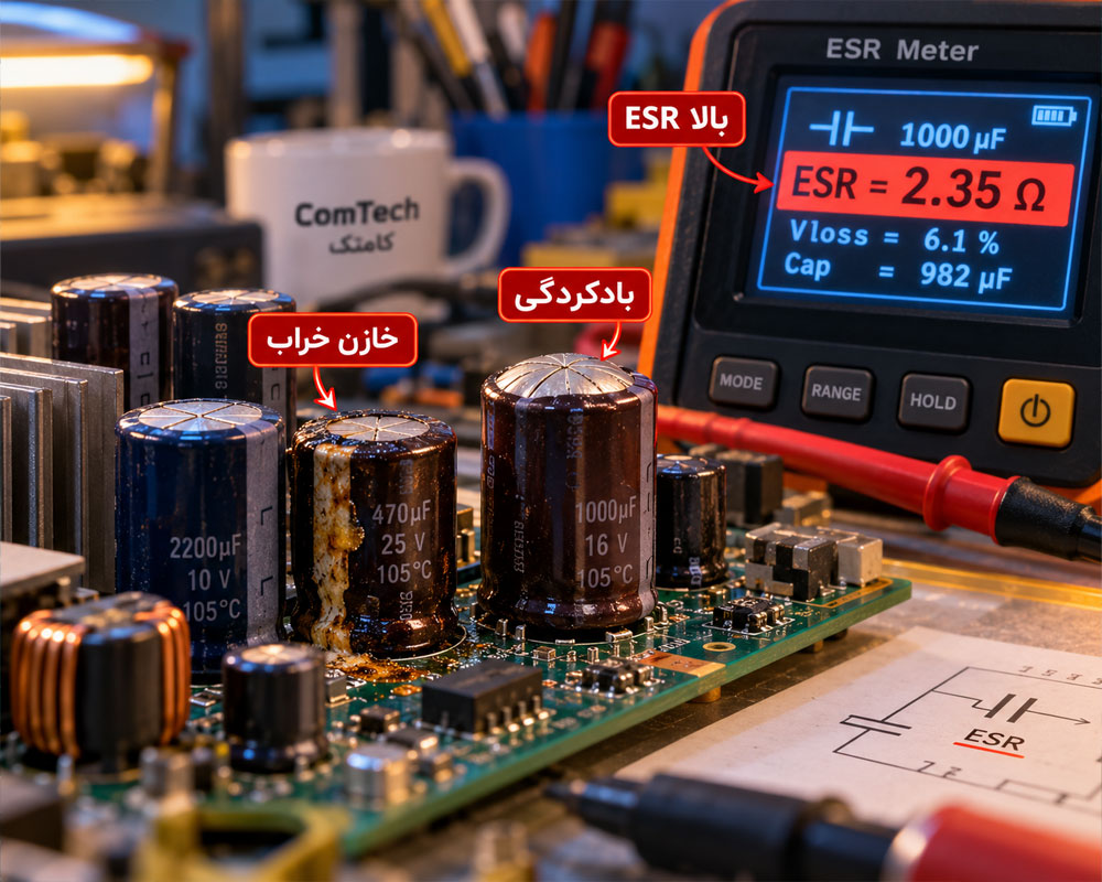 خرابی و ESR خازن