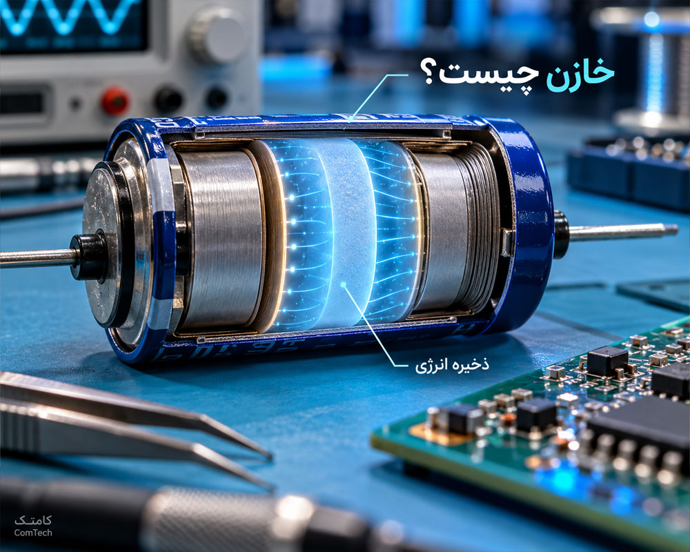 عملکرد خازن در مدار