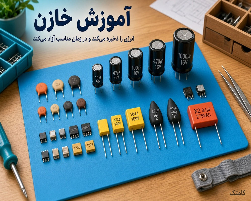 انواع خازن الکترونیکی