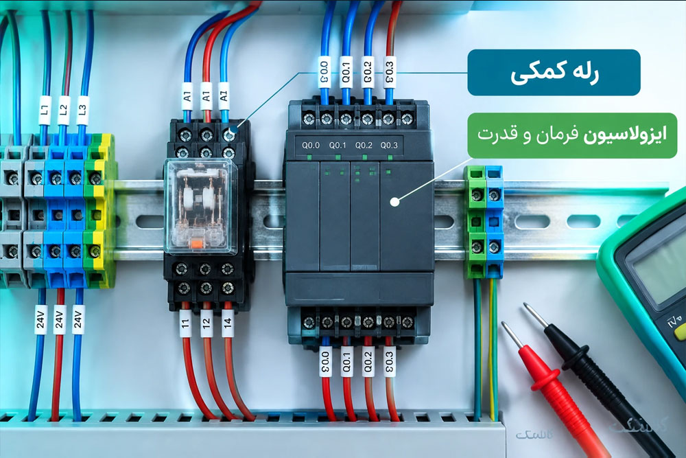رله کمکی و مدار فرمان