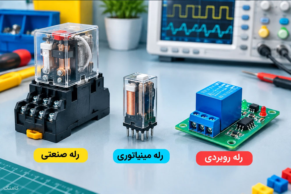 انواع رله صنعتی و روبردی