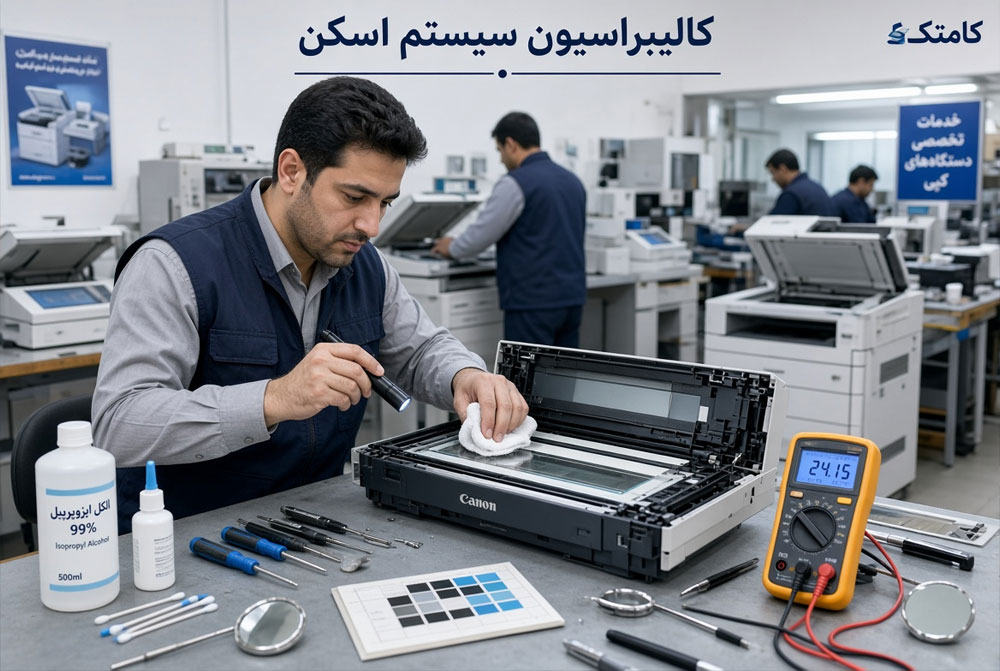 تنظیم اپتیک و اسکنر فتوکپی