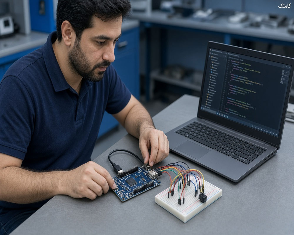 برنامه‌نویسی میکروکنترلر ARM روی برد آموزشی و بردبرد