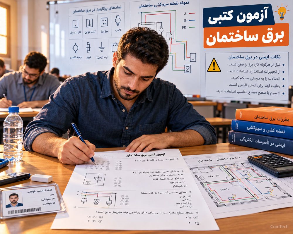 آزمون کتبی برق ساختمان
