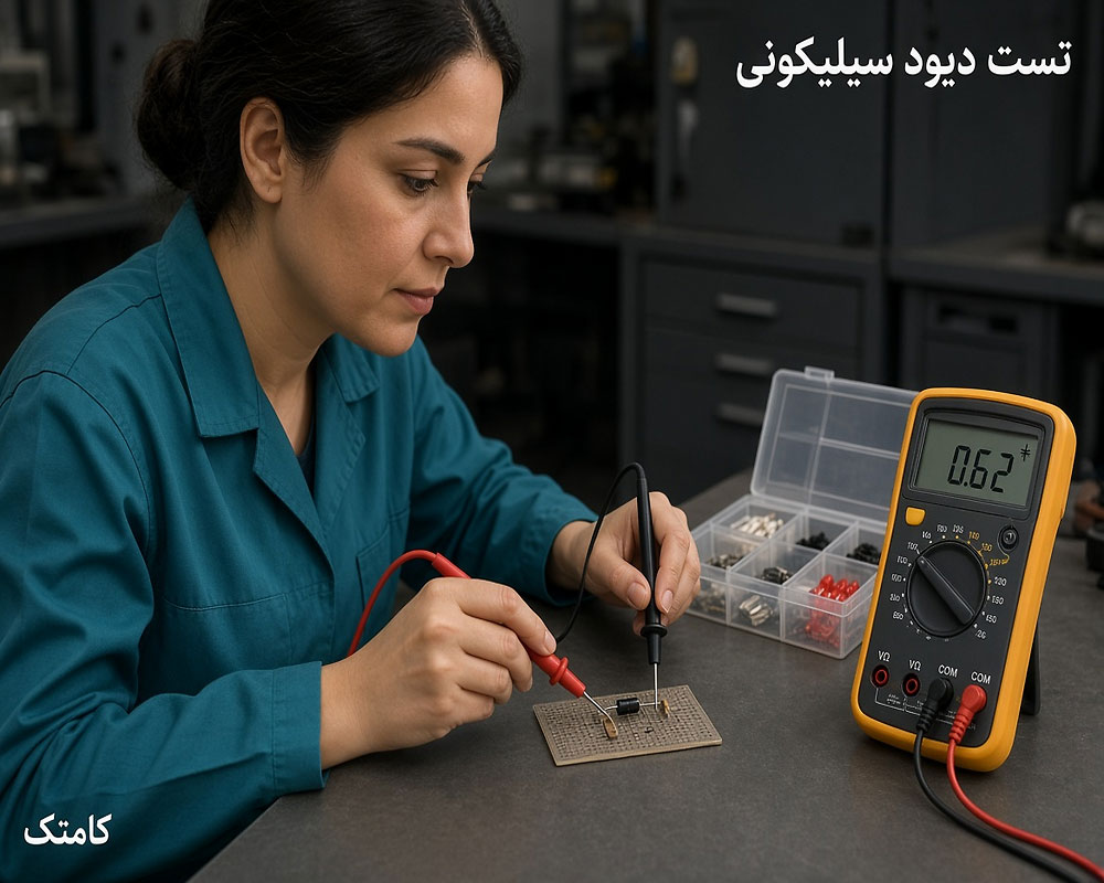 تست ظرفیت خازن الکترولیتی با مولتیمتر