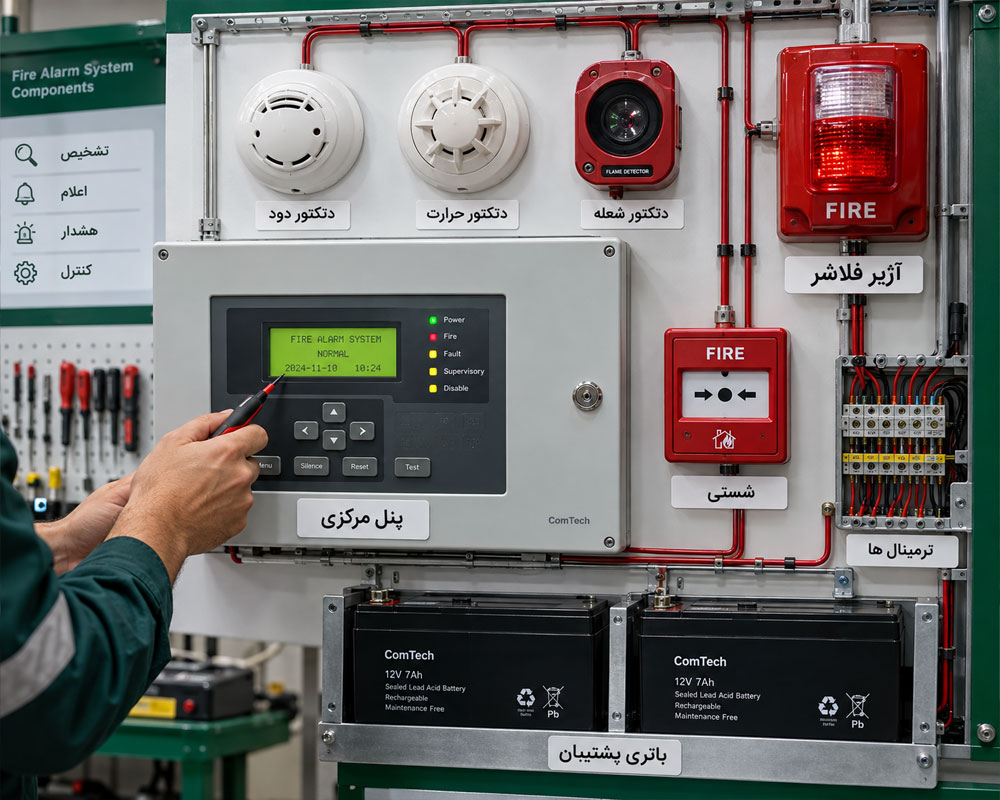 اجزای سیستم اعلام حریق