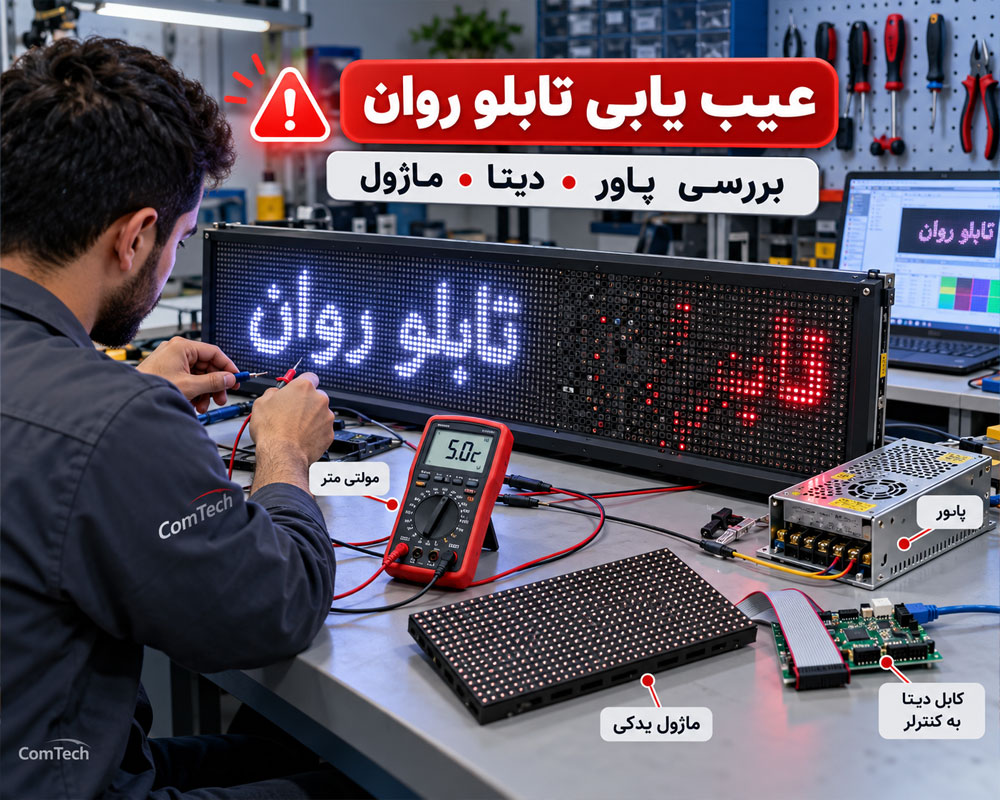 عیبیابی تابلو روان