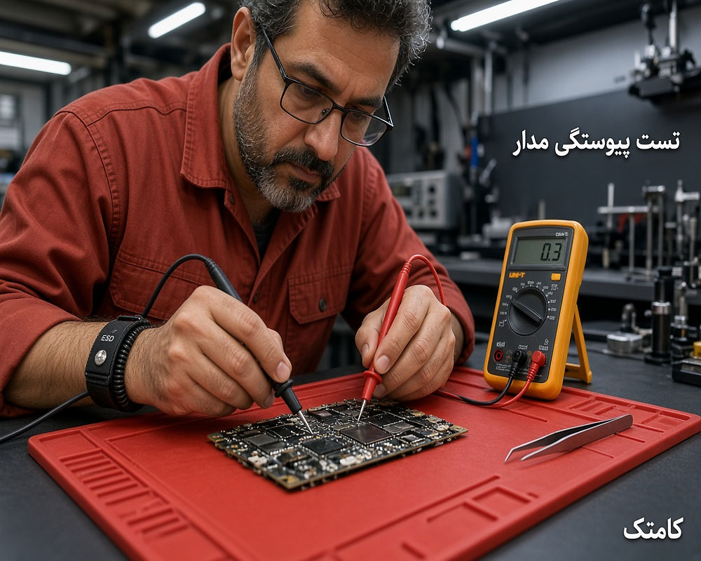 اندازهگیری مقاومت روی رنج اهم مولتیمتر