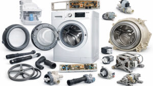 کل قطعات ماشین لباسشویی؛ عیب یابی و تعمیر