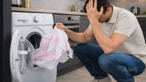 علت سفیدک زدن لباس در لباسشویی و قاطی شدن رنگ لباسها