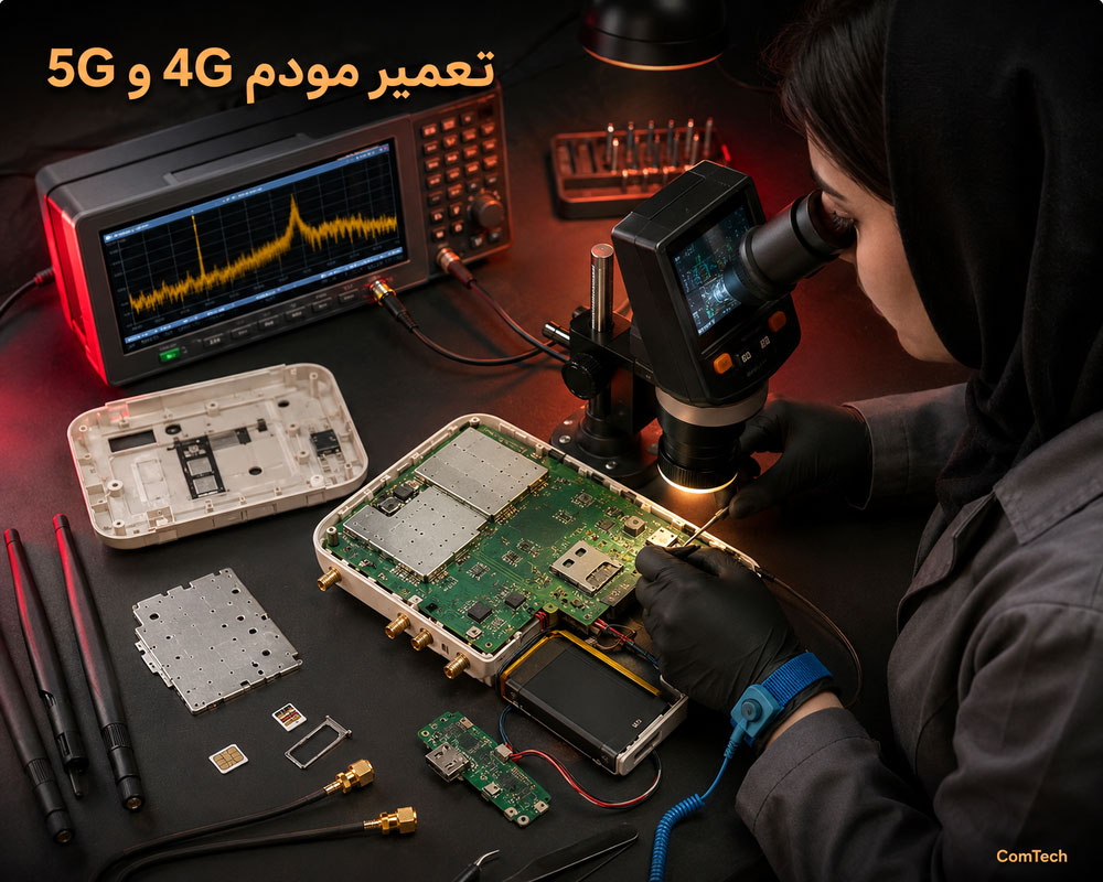آموزش تعمیر مودم 4G و 5G