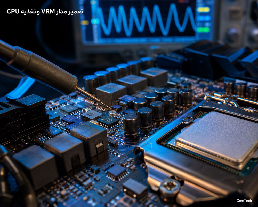 آموزش تعمیر مدار VRM و تغذیه CPU مادربرد