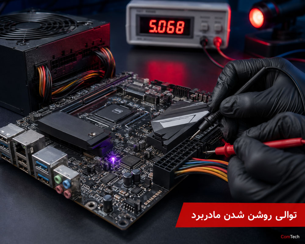 آموزش عیب یابی روشن نشدن مادربرد و Power Sequence