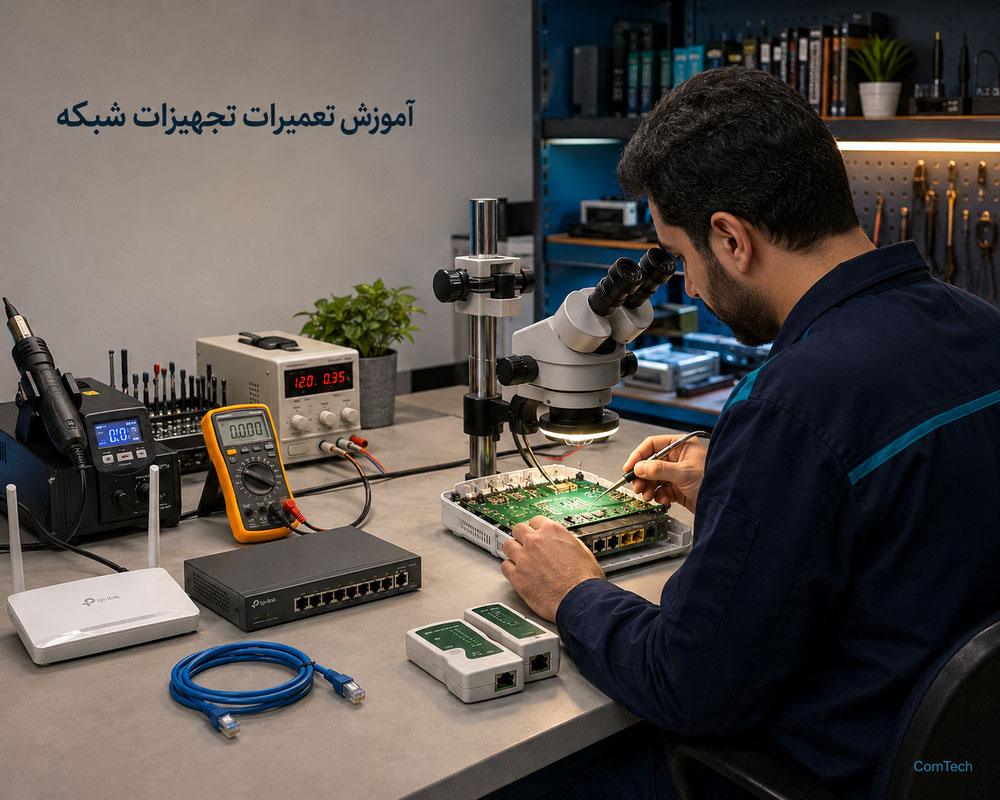 تصویر شاخص آموزش تعمیرات تجهیزات شبکه