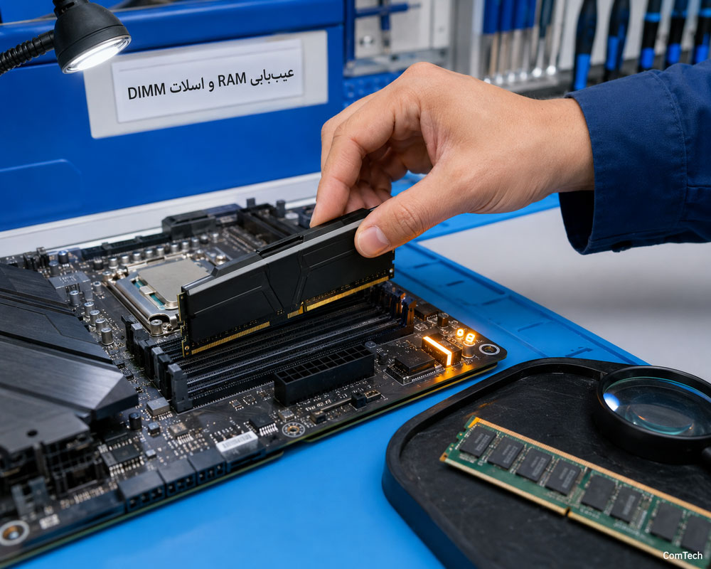 آموزش عیب یابی RAM و اسلات DIMM مادربرد
