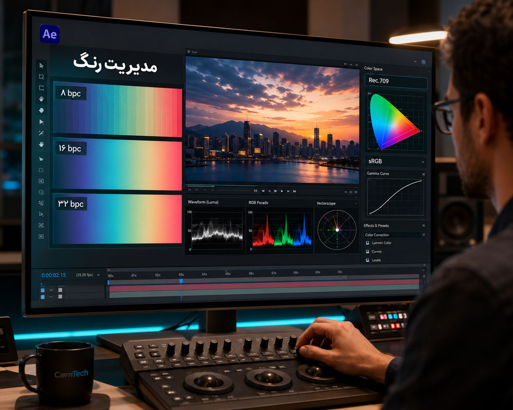 مدیریت رنگ افتر افکت مدیریت رنگ افتر افکت