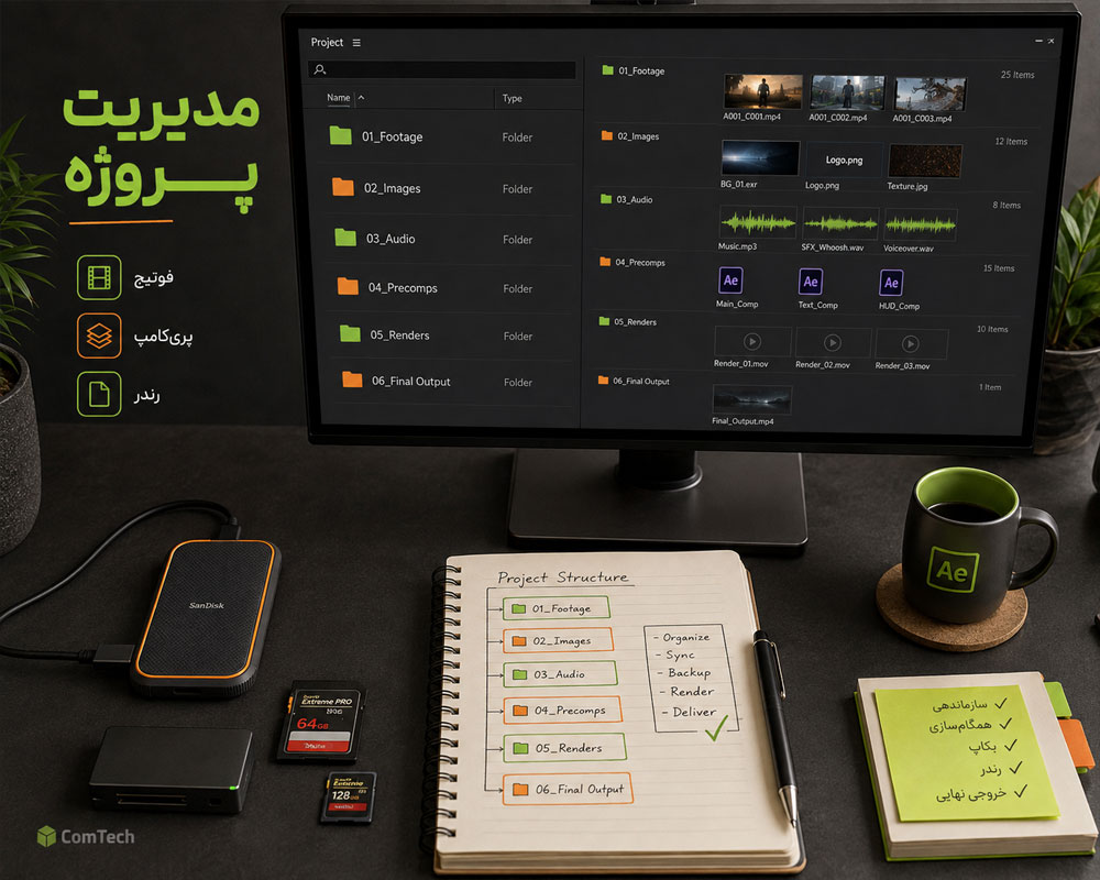 مدیریت رنگ افتر افکت مدیریت رنگ افتر افکت