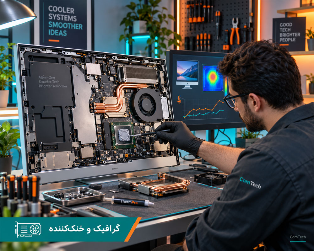 آموزش تعمیر سیستم خنک کننده و رفع داغ شدن آل این وان