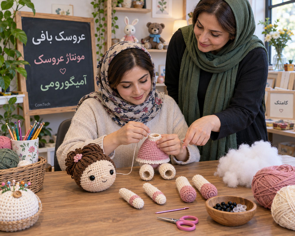 آموزش عروسک بافی و آمیگورومی با قلاب