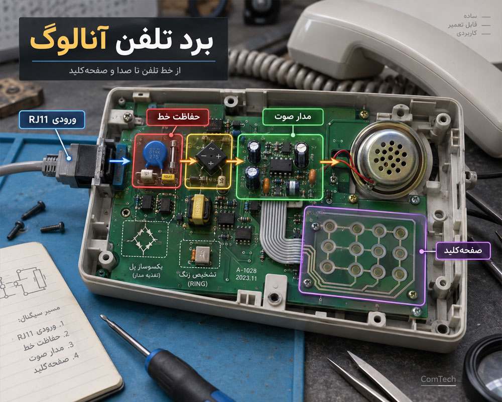 ساختار برد تلفن آنالوگ