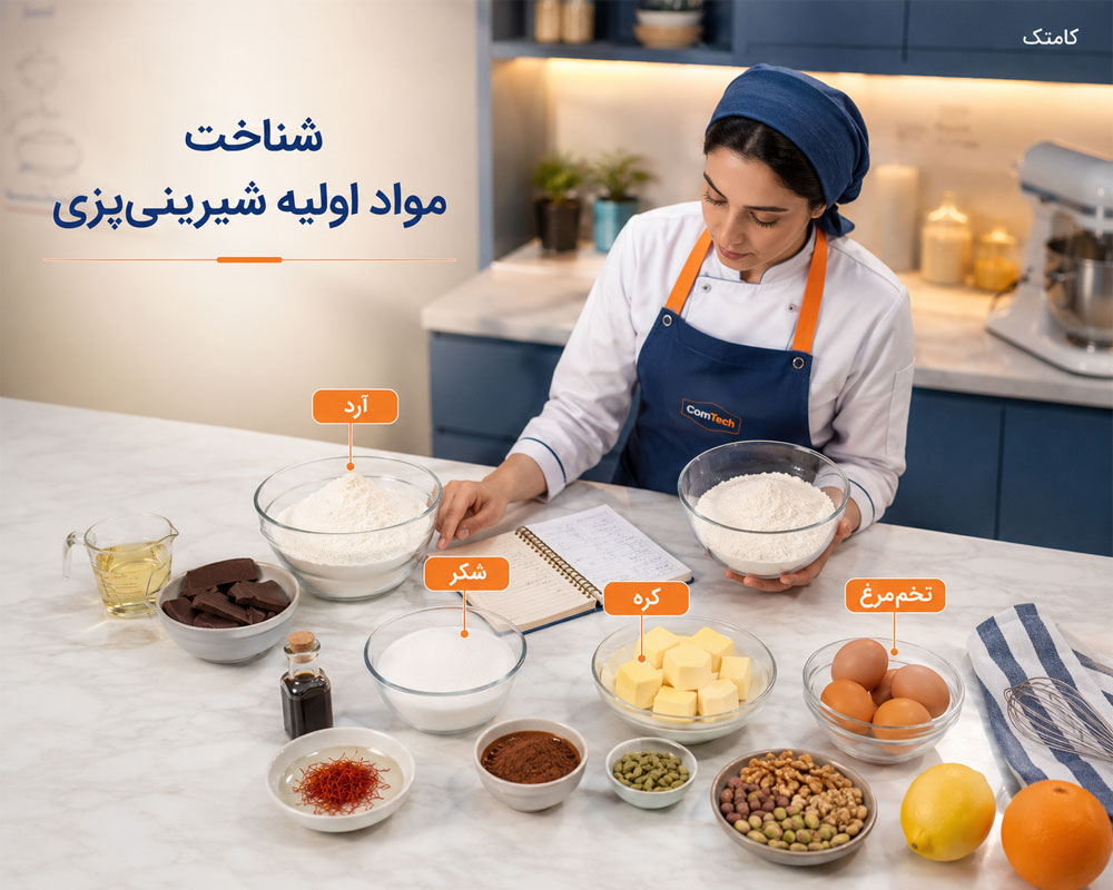 شناخت مواد اولیه شیرینیپزی شناخت مواد اولیه شیرینیپزی