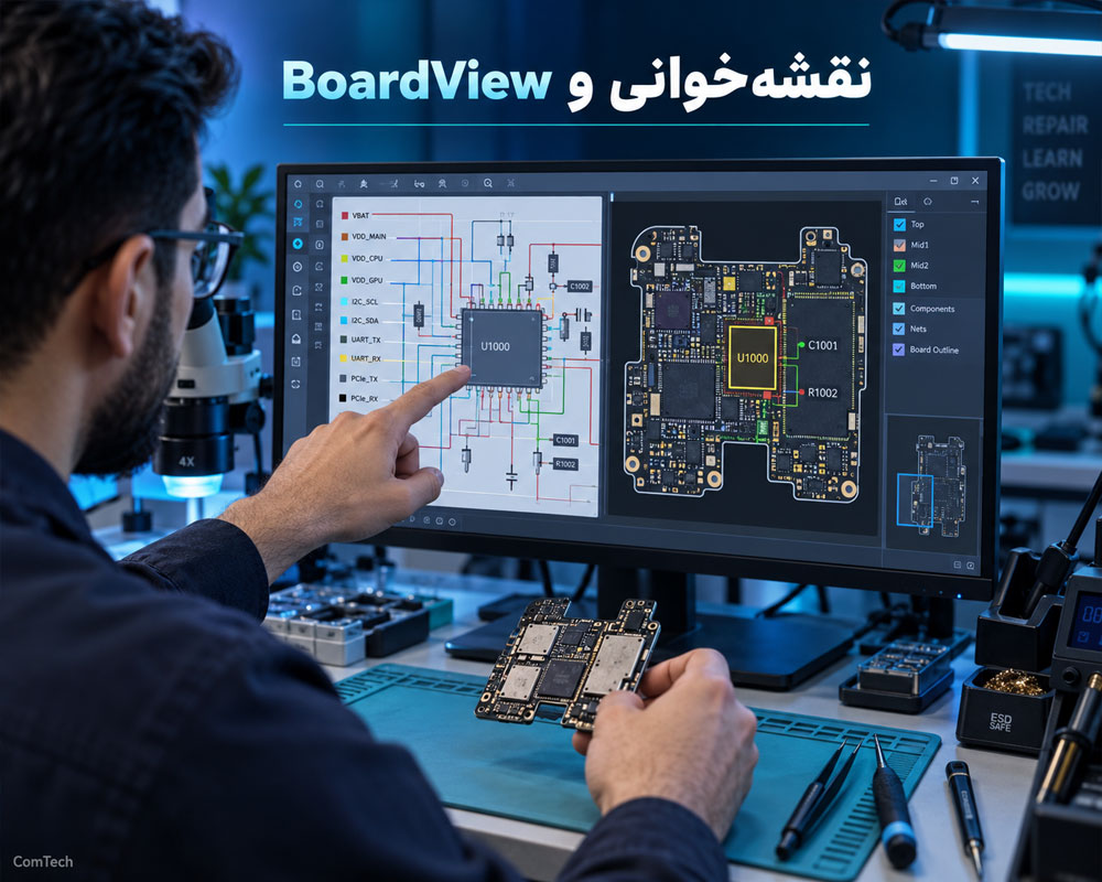 آموزش بردویو تعمیر موبایل