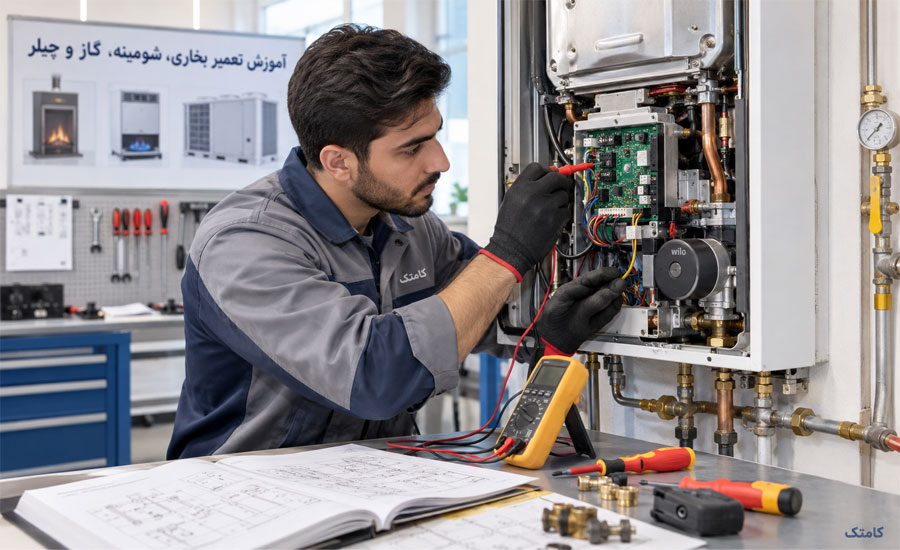آموزش عیب‌یابی برد کنترل پکیج و مدارهای الکترونیکی