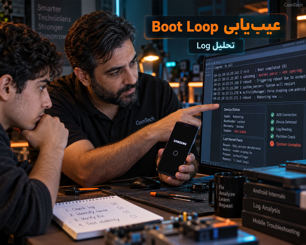 عیب یابی بوت لوپ سامسونگ
