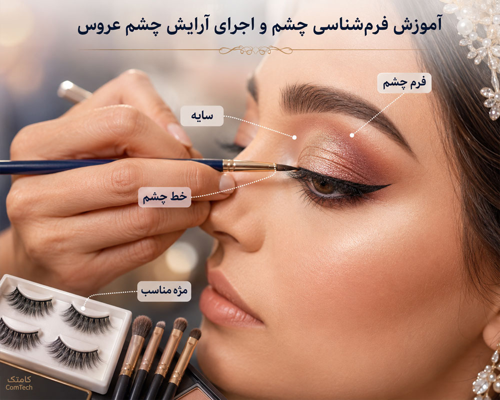 آرایش چشم عروس