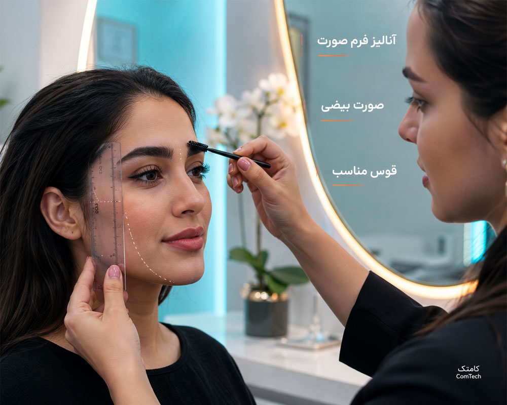 طراحی و قرینهسازی ابرو طراحی و قرینهسازی ابرو