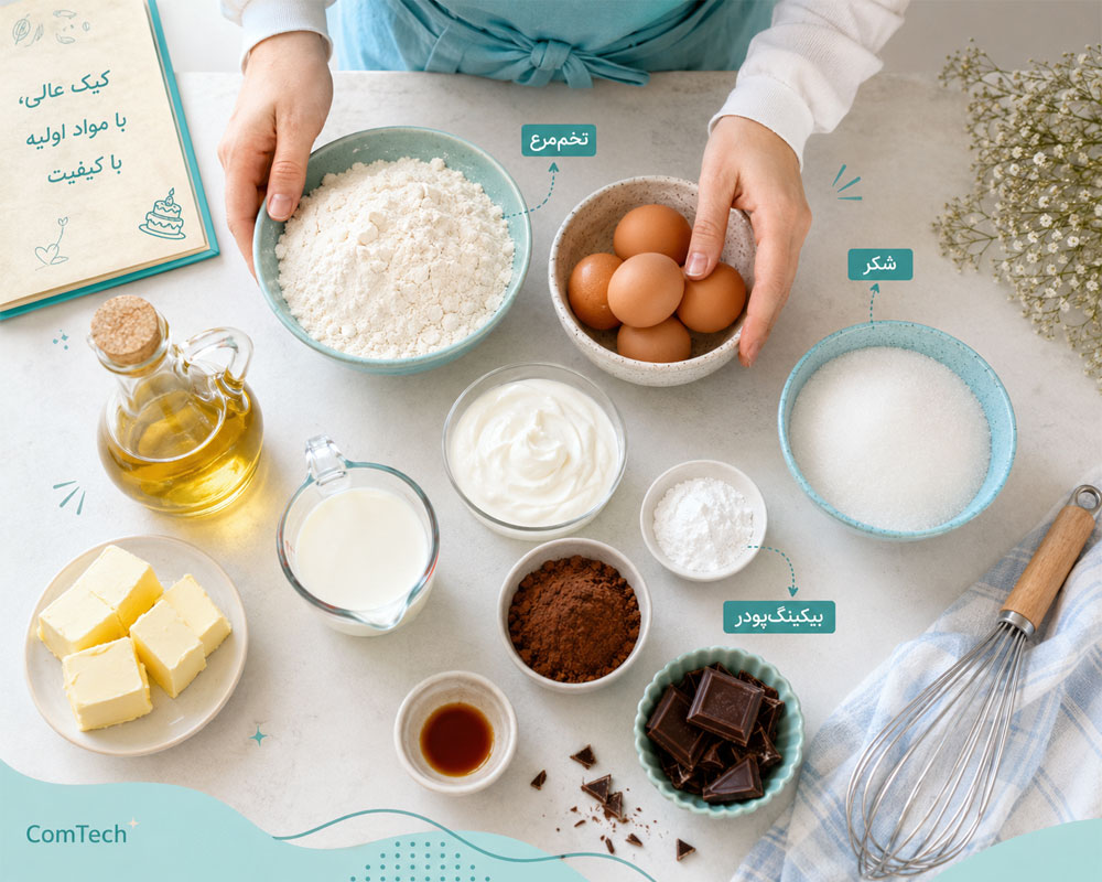 مواد اولیه کیک مواد اولیه کیک