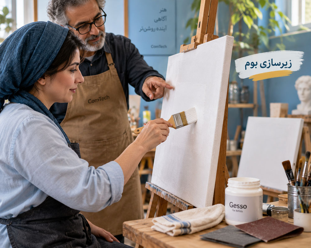 آموزش زیرسازی بوم با جسو