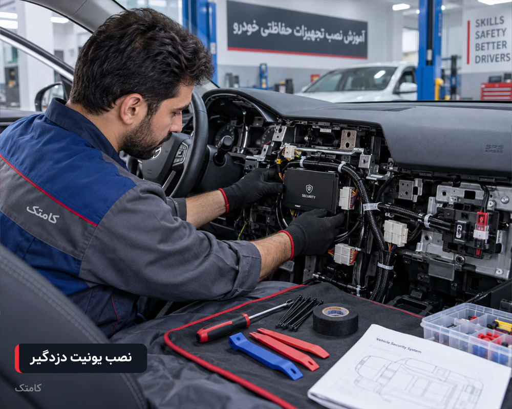 آموزش نصب یونیت مرکزی دزدگیر خودرو