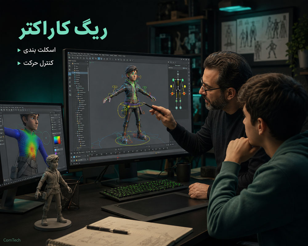 آموزش ریگ کاراکتر سهبعدی آموزش ریگ کاراکتر سهبعدی
