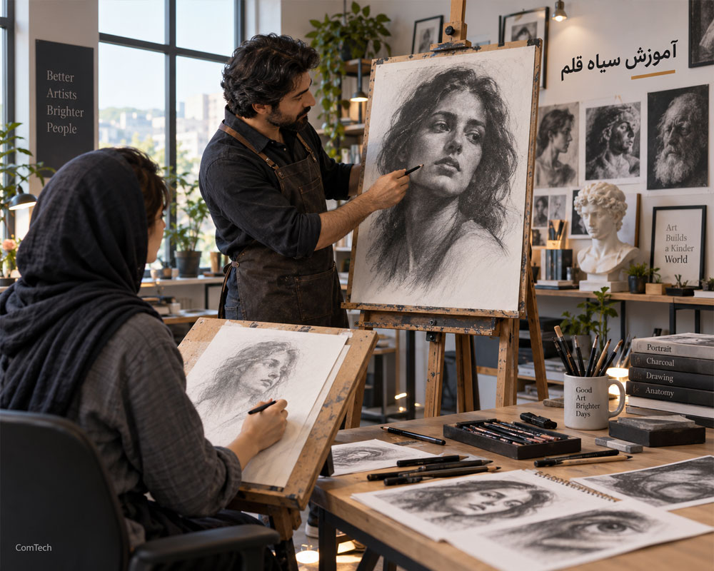 آموزش دوره سیاه قلم
