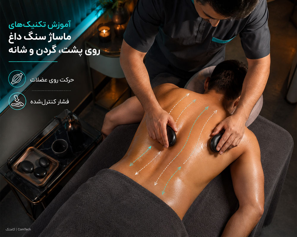تکنیک ماساژ سنگ داغ