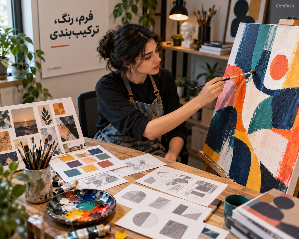 آموزش رنگ فرم ترکیببندی