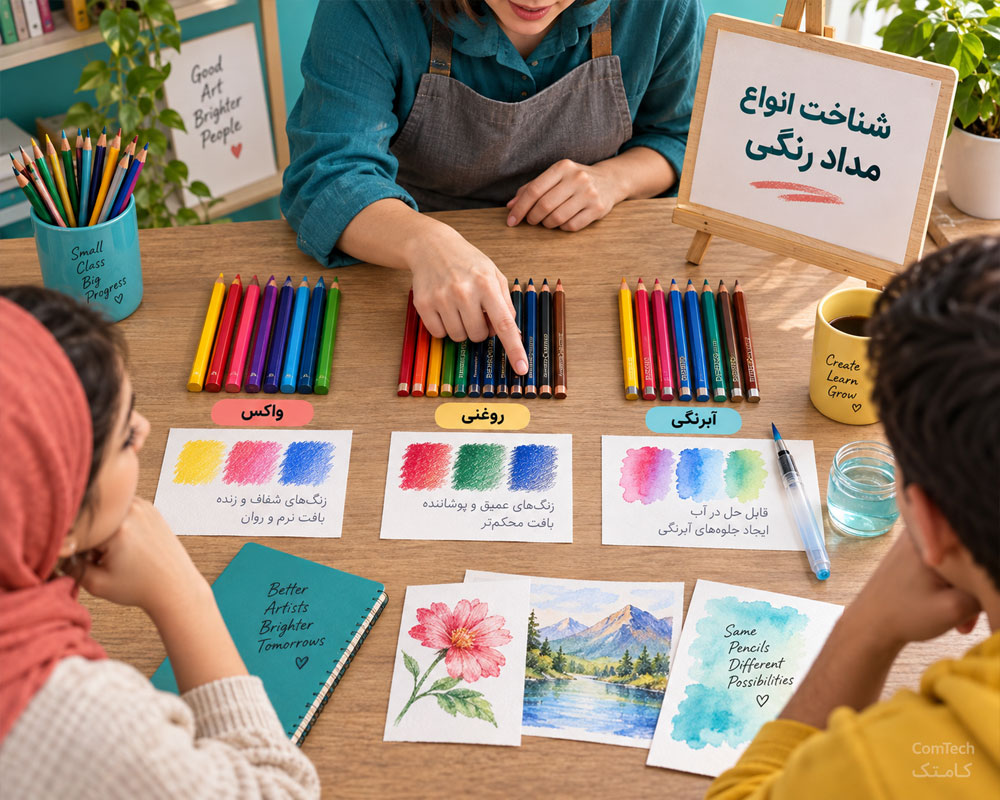 انواع مداد رنگی نقاشی