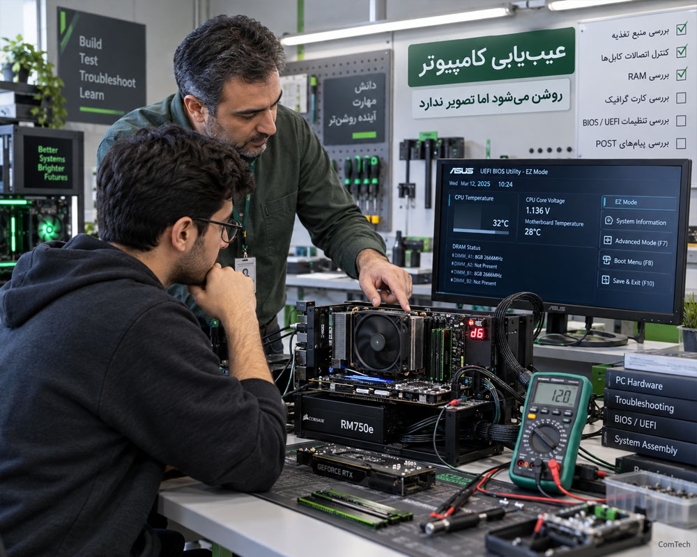 آموزش عیب یابی کامپیوتر بعد از اسمبل